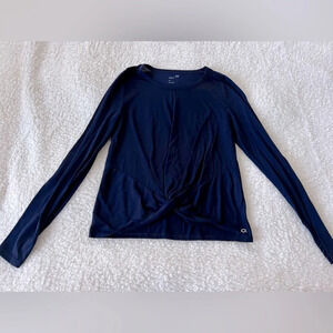 GapFit Twist-Front Long Sleeve T-Shirt - Size S